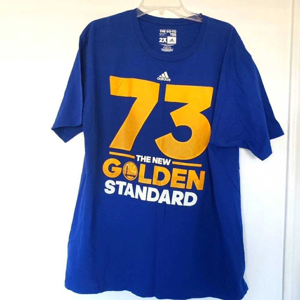 Adidas Go To Tee Golden State Warriors Crew Neck Golden Standard Size 2X NWOT